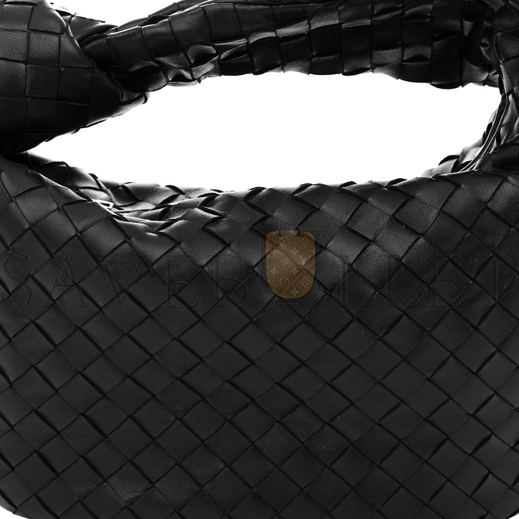 bo*te*ga Ve*ne*ta nappa intrecciato teen jodie hobo black (37*25*8cm)